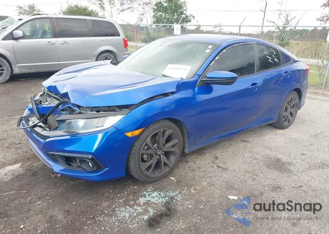 2019 Honda Civic Sport из США, поврежденный, VIN 2HGFC2F88KH571861